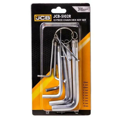 JCB IMBUSY 10szt.  1.5-10mm