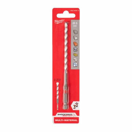 MILWAUKEE WIERTŁO UNIWERSALNE 5 x150mm