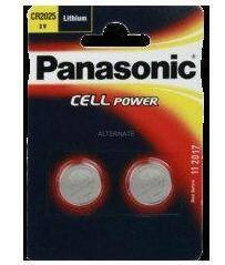PANASONIC BATERIA  CR 2025EP/2B/2szt.