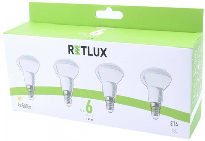 REL 29 LED R50 4x6W E14 WW RETLUX