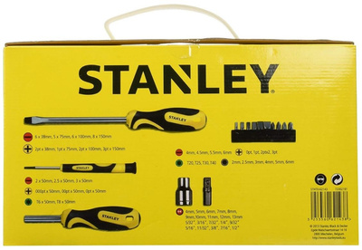 Zestaw wkrętaków, bitów i nasadek 57 szt. Stanley STHT0-62143