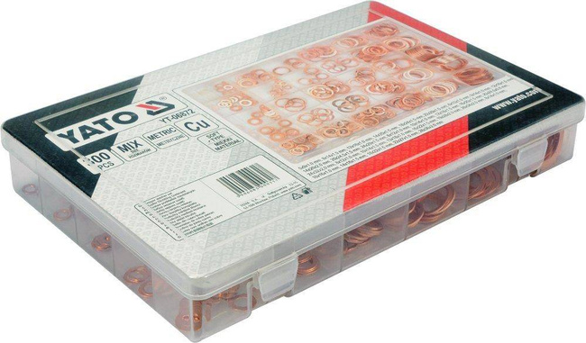 YATO PODKŁADKI MIEDZIANE MIĘKKIE 300szt.