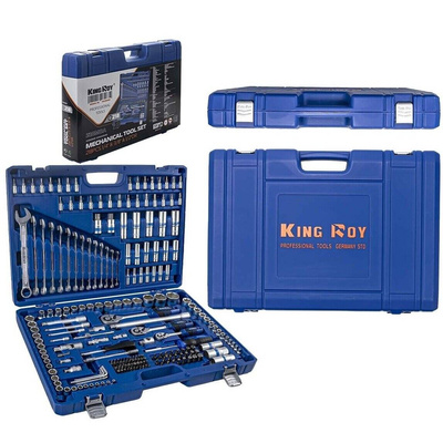 ZESTAW KLUCZY NASADOWYCH 1/4" + 3/8" + 1/2" 218 SZT. KR218MDA