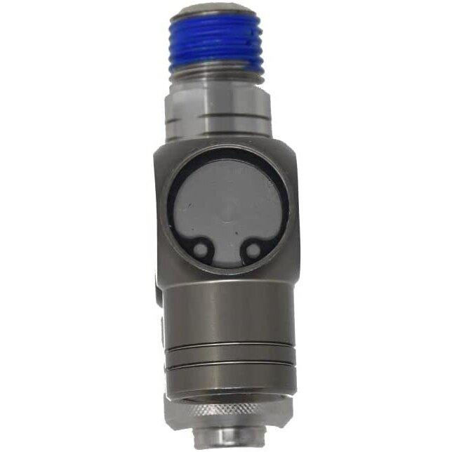 Uniwersalny złączka 1/4" (gwint zewnętrzny i wewnętrzny) obrotowy 360° z regulatorem CA401 - SUMAKE