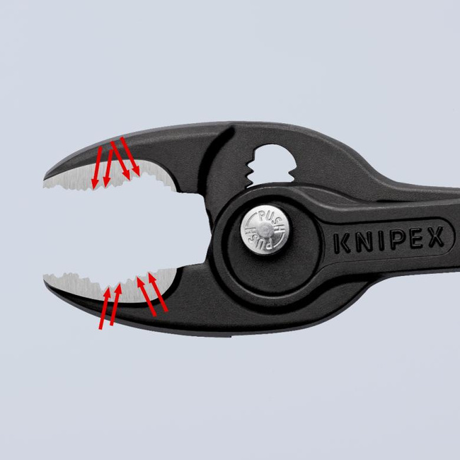 Szczypce zaciskowe TwinGrip z złączem przesuwnym, 200 mm 8201200 - KNIPEX