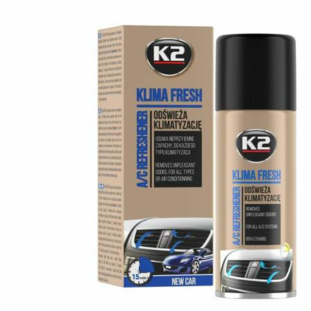 K2 ODŚWIEŻACZ KLIMA FRESH NEW CAR 150 ML