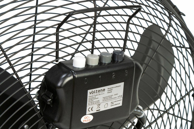 VOLTENO WENTYLATOR-CYRKULATOR PODŁO. CZARNY 200W