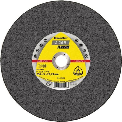 KLINGSPOR TARCZA DO CIĘCIA METALU 230mm x 3,0mm x 22,2mm  A24R Supra