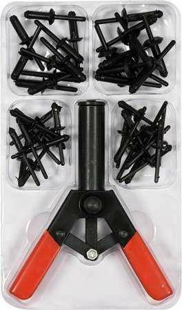 YATO NITOWNICA DO NITÓW PLASTIKOWYCH KPL. 41el.