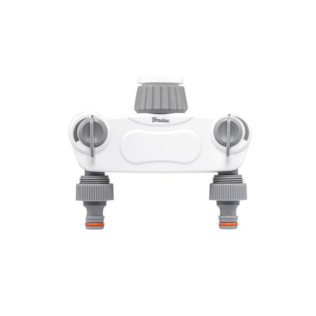 ROZDZIELACZ 2-DROŻNY GW  1"-3/4" SOLID Z ZAWORAMI /WHITE LINE