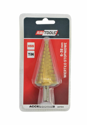 AWTOOLS WIERTŁO STOPNIOWE HSS-TIN / 6-38mm