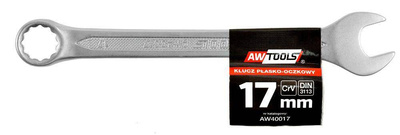 AWTOOLS KLUCZ PŁASKO-OCZKOWY CrV DIN3113 ROZMIAR: 17 (MM)