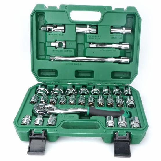 Zestaw gniazd 1/2", 32 sztuki, 6 punktów + 12 punktów CL106732 - CHANGLU TOOLS