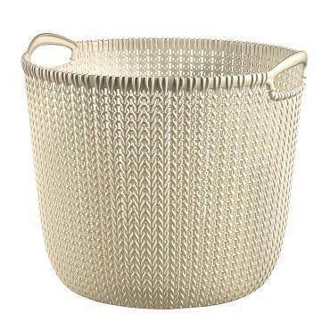 CURVER KOSZYK OKRĄGŁY L 30L  /KREMOWY