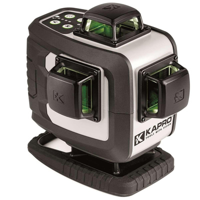 KAPRO NIWELATOR LASEROWY ZIELONY 4D, UCHWYT, 2xAKU KAPRO KA884G