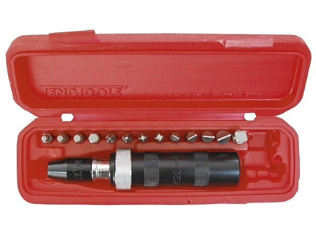 Wkrętak udarowy z bitami 15 ele. TENGTOOLS 72660103