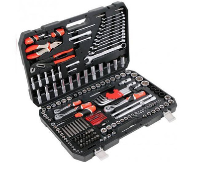YATO ZESTAW NARZĘDZI  225 elem. 1/2" 3/8" 1/4"  XXL 38941