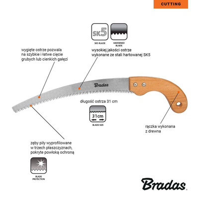 PIŁA OGRODNICZA V-SERIES WOOD 310mm