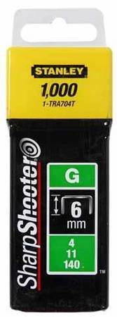 STANLEY ZSZYWKI G  6mm 1000