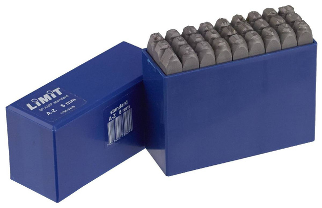 Zestaw stempli literowych A-Z o wysokości liter 6 mm 17350505