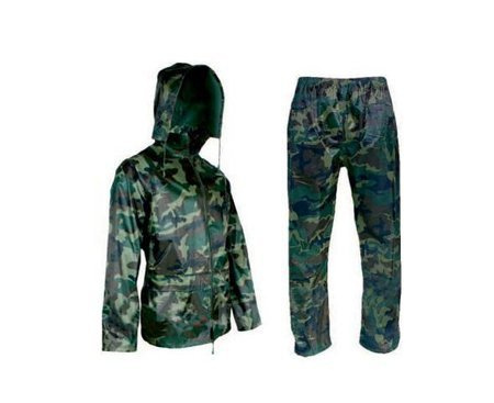 KOMPLET PPRZECIWDESZCZOWY KURTKA + SPODNIE, MILITARY XL  3064