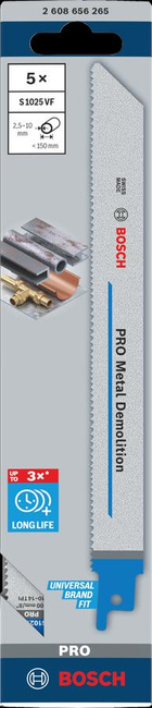 BOSCH BRZESZCZOT DO PIŁY SZABLASTEJ S1025 VF /5szt. 200mm