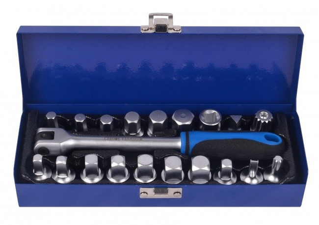 Zestaw kluczy do korka oleju 3/8" 20 szt. QUATROS QS60019B 