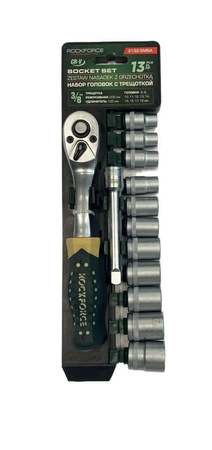 ROCKFORCE ZESTAW KLUCZY  13el. 3/8"  8-19mm