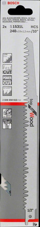 BOSCH BRZESZCZOT DO PIŁY SZABLASTEJ S1531L /2szt. 240mm