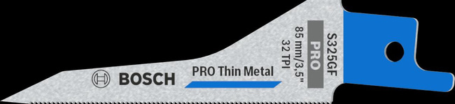 BOSCH BRZESZCZOT DO PIŁY SZABLASTEJ PRO THIN METAL S325GF 1,25 x 7 x 85mm /5szt.