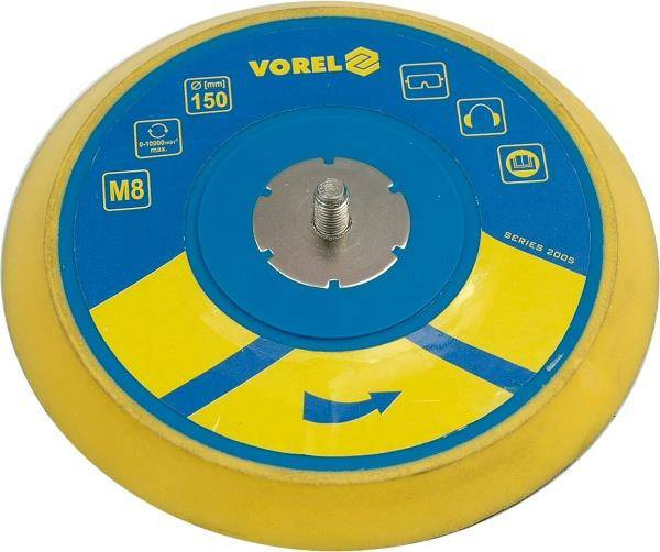 VOREL DYSK 150mm GWINT M8 DO SZLIFIERKI PNEUMATYCZNEJ (81114)   81115
