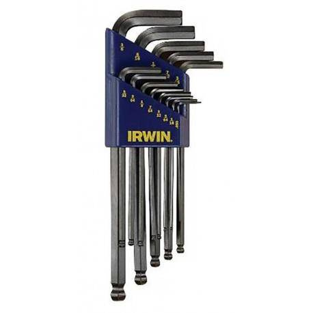 Zestaw kluczy trzpieniowych hex z kulką 1.5-10 mm Irwin 10757