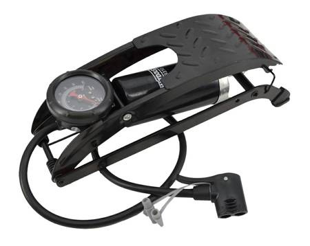 AWTOOLS POMPKA NOŻNA JEDNOTŁOKOWA Z MANOMETREM