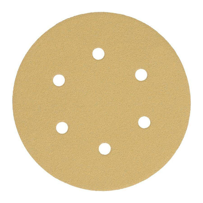 MILWAUKEE KRĄŻEK ŚCIERNY PREMIUM HP 150/6 OTWORÓW P80 /50 szt.