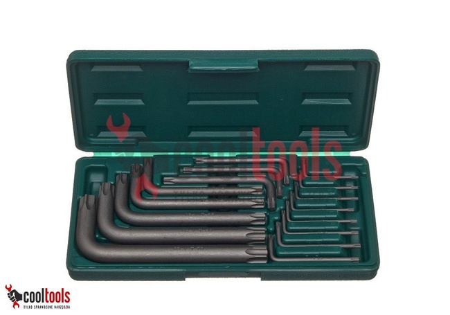 Jonnesway Komplet 16 kluczy kątowych trzpieniowiych "L" TORX H0816S