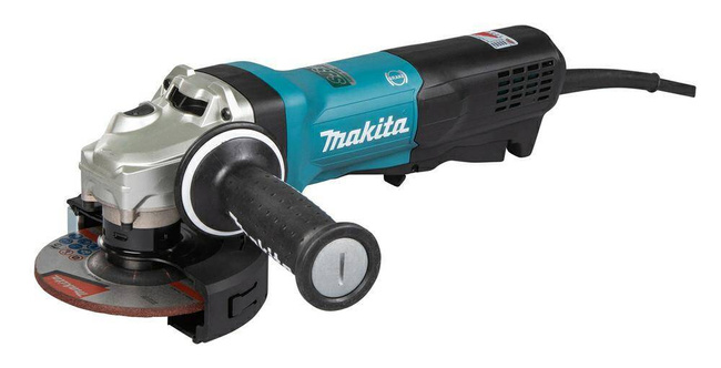 MAKITA SZLIFIERKA KĄT.125mm  GA5093X01 1900W WŁĄCZNIK ŁOPATKOWY, REG.OBR., HAMULEC