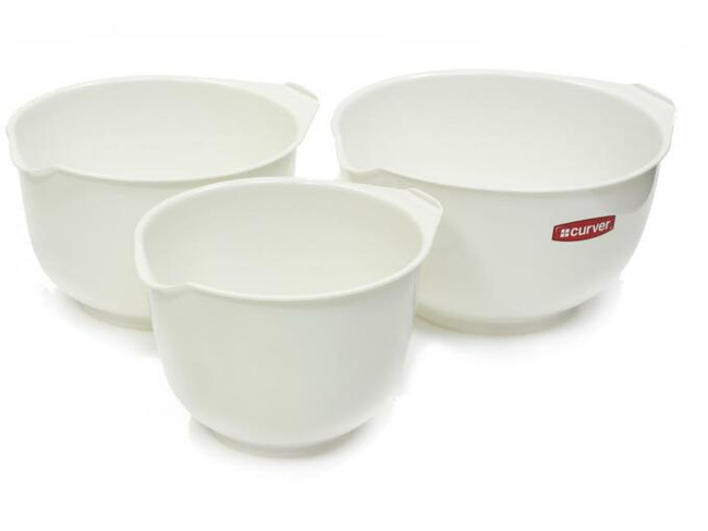 CURVER MISKI KOMPLET 3 SZT. 1,5L+2L+2,5L  /BIAŁY