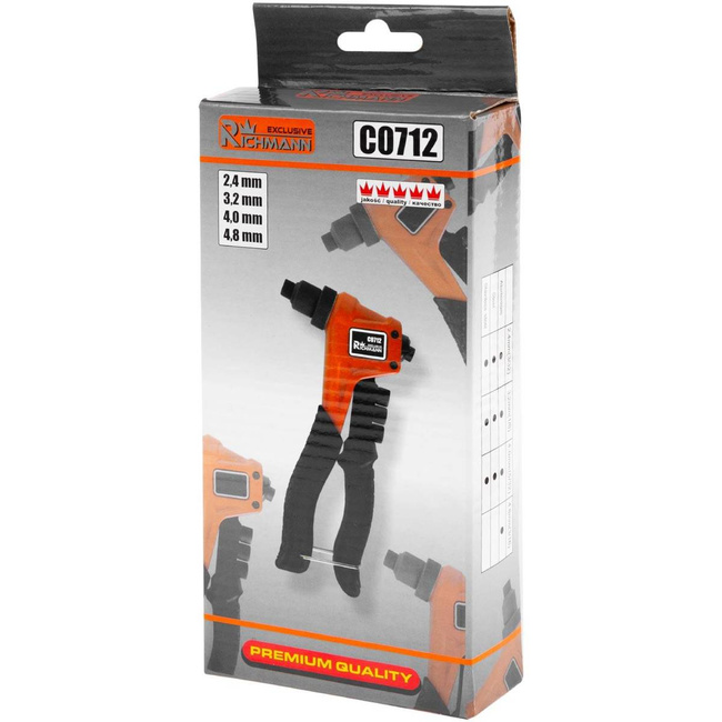 NITOWNICA RĘCZNA DO NITÓW STALOWYCH 2,4-4,8 Richmann Exclusive C0712