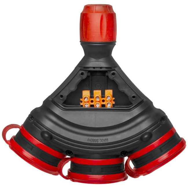 AWTOOLS GNIAZDO  EXTREME POTRÓJNE Z KLAPKAMI IP54 16A