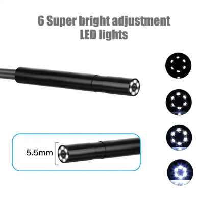 P305 Endoskop z LCD Ø 5,5mm, 5m