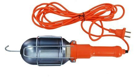 AWTOOLS LAMPA WARSZTATOWA POMARAŃCZOWA 220V 10m GUMA