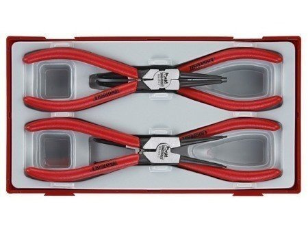 Zestaw szczypiec do pierścieni osadczych wewnętrznych i zewnętrznych TENGTOOLS TT474-7