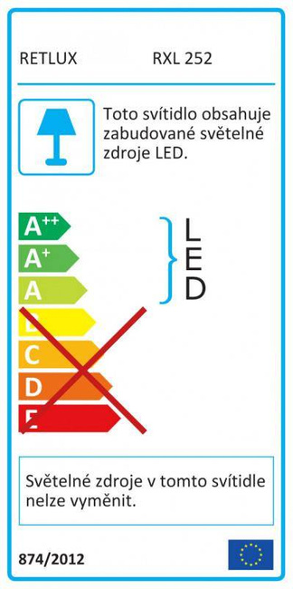 RXL 252 niedźwiadek akryl16LED CW RETLUX