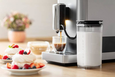 Ekspres Ciśnieniowy z Młynkiem i Wyspą Mleczną Sencor SES 9200CH