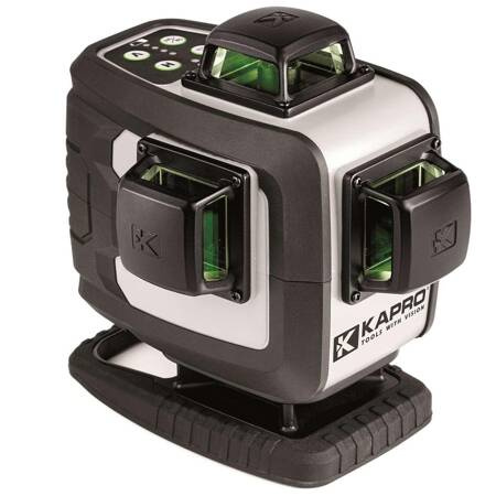 KAPRO NIWELATOR LASEROWY ZIELONY 4D, UCHWYT, 2xAKU KAPRO KA884G