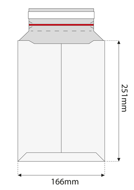 PAKIET KOPERTA KARTONOWA WYSYŁKOWA (ZESTAW 30 SZTUK) 251 x 166 x 70 mm