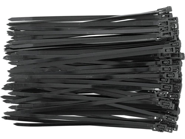 YATO OPASKA PLASTIKOWA SAMOZACISKOWA CZARNA  4,8*200 /100szt
