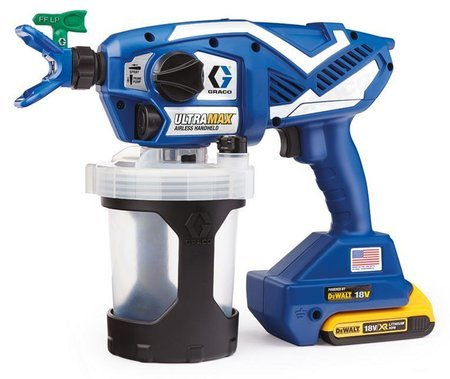 GRACO PISTOLET DO MALOWANIA ULTRAMAX ( 2 x AKU. 2AH DEWALT+ ŁAD. ) + TORBA