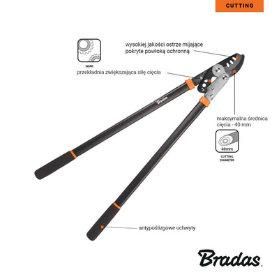 SEKATOR DO GAŁĘZI V-SERIES-D OSTRZE MIJAJĄCE 40mm