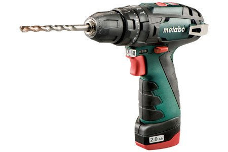 Akumulatorowa wiertarka udarowa 2x2.0Ah  Metabo PowerMaxx SB Basic w walizce 600385500
